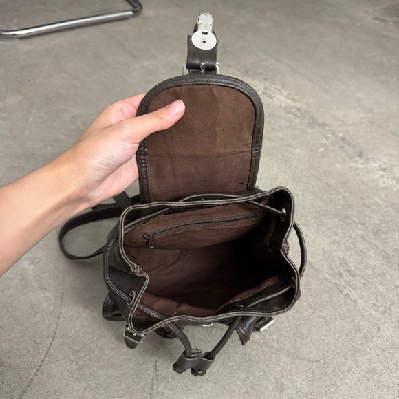 1970s leather backpack Women's Vintage Brown Purse as well as many accessories Free ship Brown mini vintage